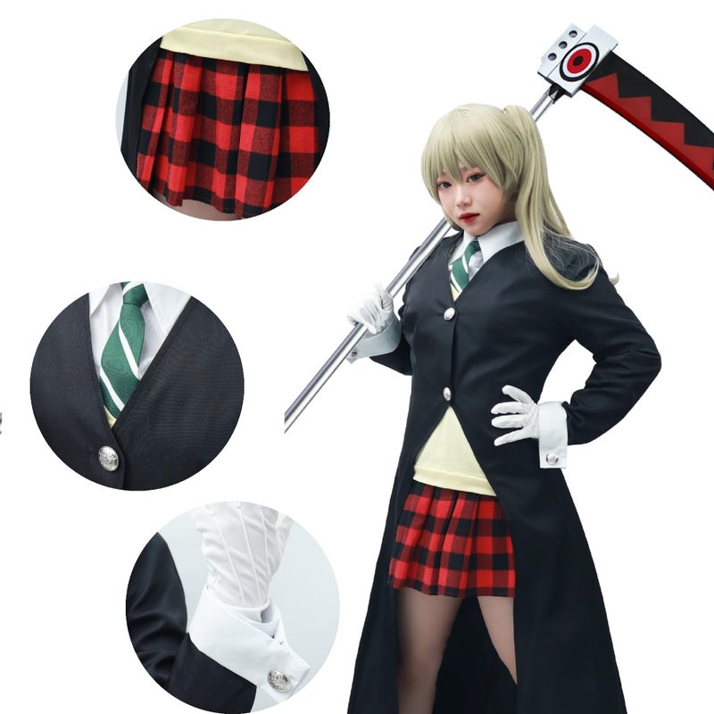 DAZCOS US Size Women's Anime Cosplay Costume Outfit with Gloves Christmas Costume (Women L) - Image 2